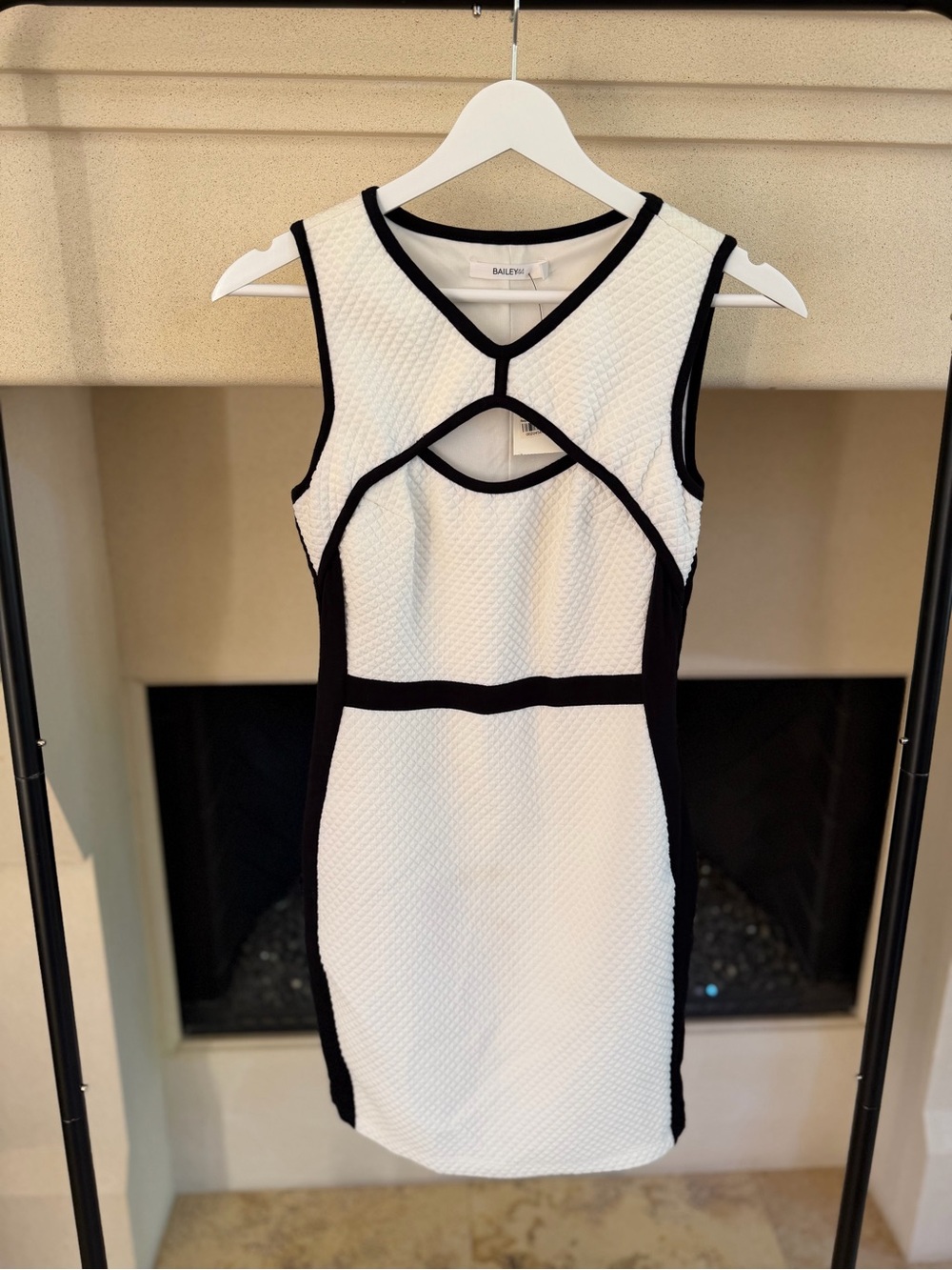 Bailey44 White and Black Dress